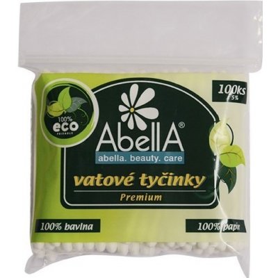Abella Vatové tyčinky 100 ks Premium Eco – Zboží Dáma