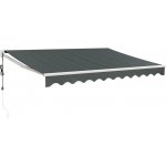 vidaXL Automatická zatahovací markýza antracitová 3,5 x 2,5 m – HobbyKompas.cz