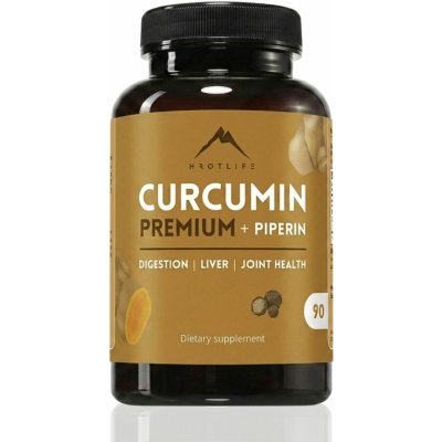 Hrotlife Kurkumin Premium s piperinem 90 kapslí – Hledejceny.cz