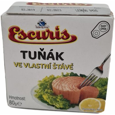 Escuris Tuňák ve vlastní šťávě 80 g