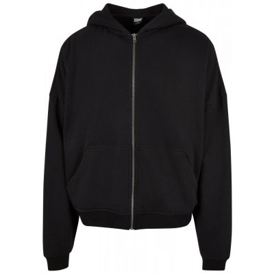 Heavy Sand Washed 90's Zip Hoody black