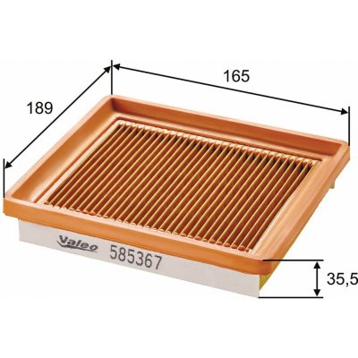 VALEO 585367 Vzduchový filtr (585367) – Hledejceny.cz
