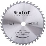 EXTOL PREMIUM pilový kotouč s SK plátky, 300x2,2x30mm, 40T, šířka SK plátků 3,2mm – Zboží Dáma