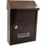 ERIK - HNĚDÁ schránka ZADNÍ VHOZ 210x300x60 "Y" – Sleviste.cz