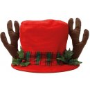 Vánoční klobouk Sobí parohy