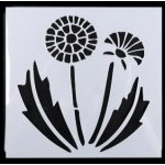 Plastová šablona 13x13 cm Pampeliška – Zboží Dáma