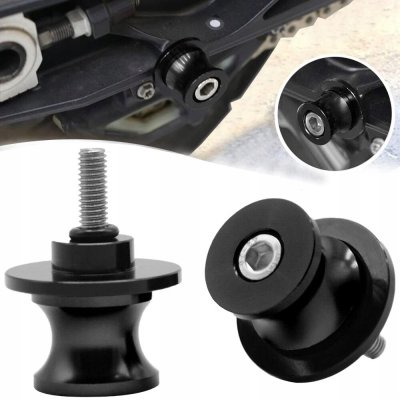 Rolny Na Kyvku Černé M8 x 1.25 Slidery pro motocykly, pro zvedání motocyklu – Zboží Dáma