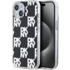 Pouzdro a kryt na mobilní telefon Apple DKNY Checkered Pattern pro iPhone 15 Black 57983120252