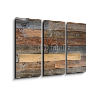 Obraz 3D třídílný - 105 x 70 cm - Old vintage wood textured Staré vintage dřevo texturou – Zboží Mobilmania