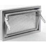ACO Sklepní okno hnědé vyklápěcí plastové s mřížkou 40 x 40 cm dvojsklo 4+4 mm – Zboží Mobilmania