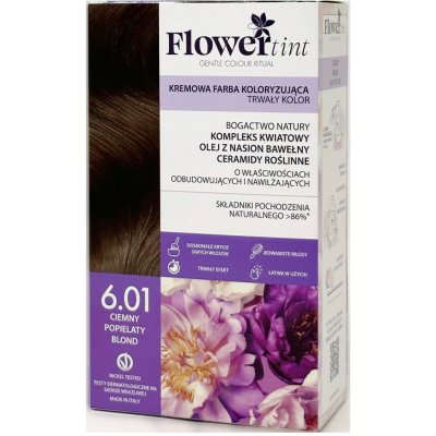 FlowerTint Barva na vlasy tmavá. Popel Blond 6.01 – Zboží Mobilmania