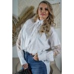 Bílá Krajková oversize košile LUX VEILLE – Hledejceny.cz