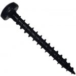 Vrut univerzální půlkulatá hlava pozidriv zinek černý 5,0x50, 15 ks – Sleviste.cz