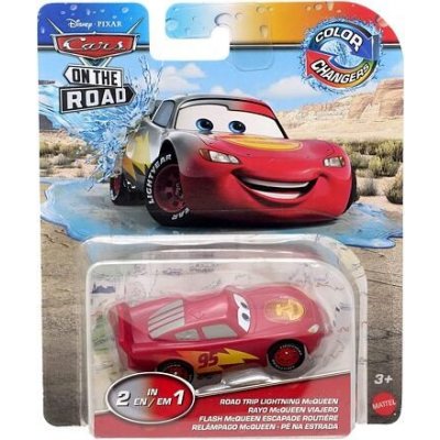 Mattel Cars autíčko měnící barvu Road trip Blesk McQueen – Zboží Mobilmania