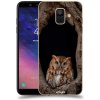 Pouzdro a kryt na mobilní telefon Samsung Pouzdro ACOVER Samsung Galaxy A6 A600F s motivem Owl