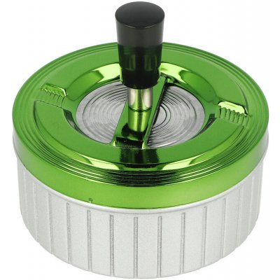 KRCZ Cigaretový popelník kovový otočný Stripes zelený 11cm – Zboží Mobilmania