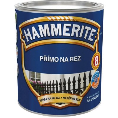 Akzo Nobel Hammerite Přímo na rez, kladívkový 2,5l Tmavě hnědý Tmavě zelený