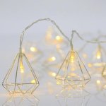 EUROLAMP Vánoční řetěz LED světelný řetěz se stříbrným kovovým dekorem teplá bílá 10 ks 600-11265 – Hledejceny.cz