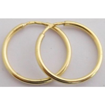 Klenoty Budín zlaté malé kroužky ze žlutého zlata hladké H386 – Zboží Mobilmania