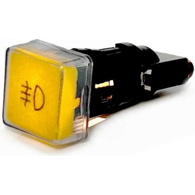 Kontrolka hranatá žlutá - zadní mlhové světlo – Zboží Mobilmania