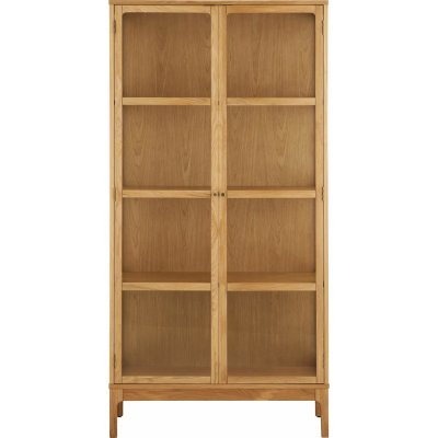 House Nordic Zamora široká dřevěná prosklená 180 cm hnědá – Zbozi.Blesk.cz