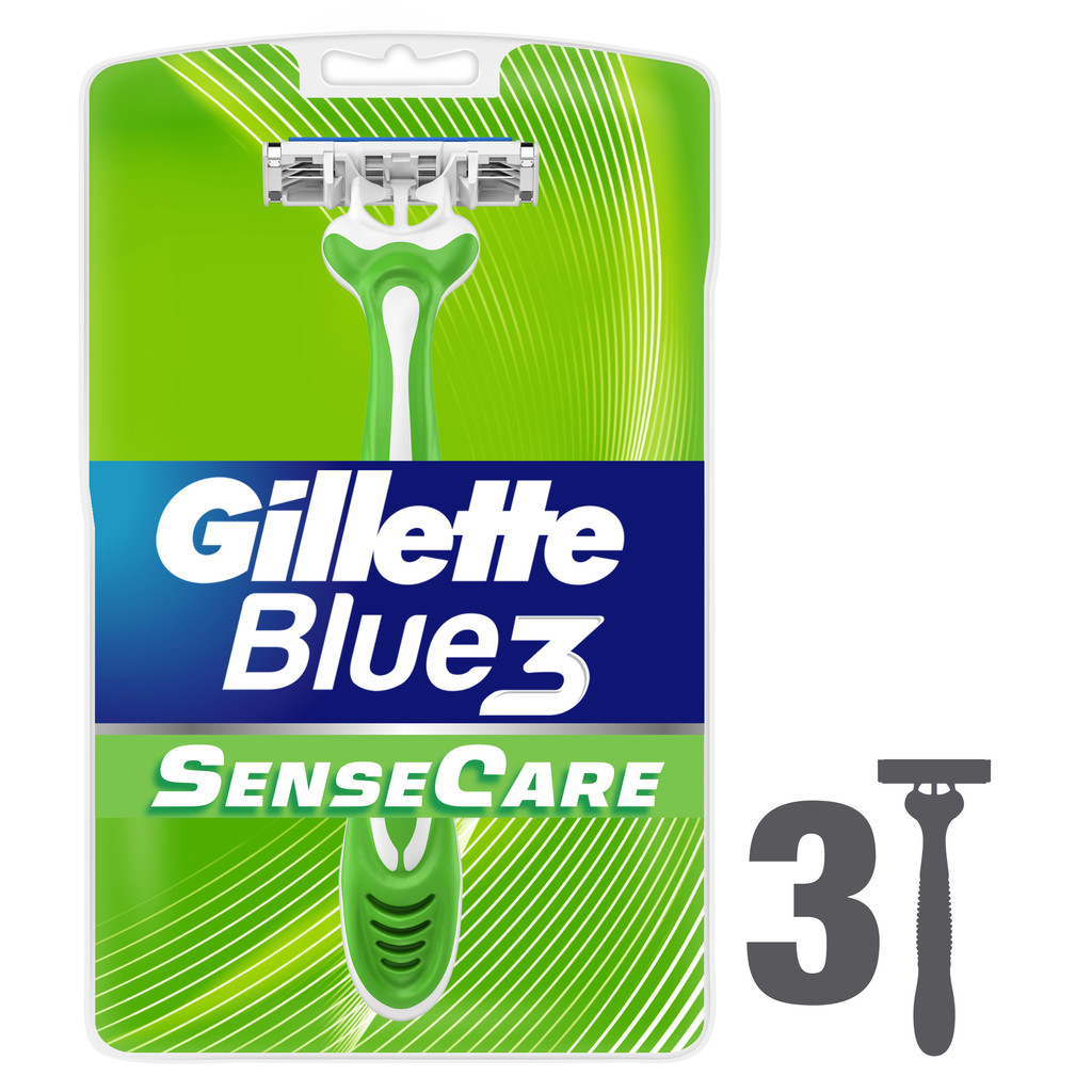 Gillette Blue3 Sense Care 3 ks