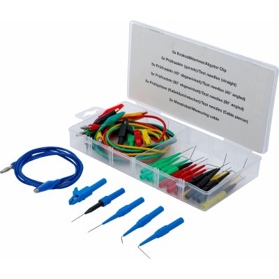 Sada měřicích kabelů a zkušebních hrotů, 30dílná - BGS 74500 – Zboží Mobilmania