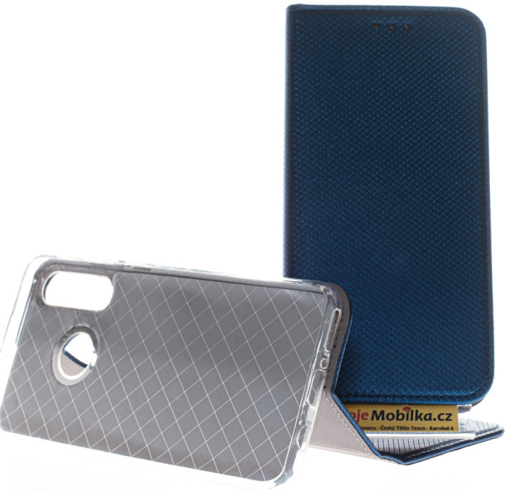 Pouzdro Smart Case Book Huawei P30 Lite Modré