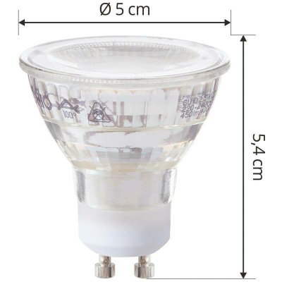 Arcchio LED žárovka GU10 2,5W 4000K 450lm sada 10 ks ve skle – Hledejceny.cz