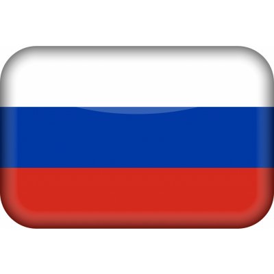 Amicar Samolepicí vlajka Ruska 50x30 mm, 3D efekt – Zboží Dáma