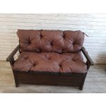 Mybesthome ELIAS HNĚDÁ 100x60x50 cm – Zboží Dáma