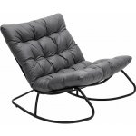 Gordon G1147 Houpací křeslo s měkkým polštářem černošedé – Zbozi.Blesk.cz
