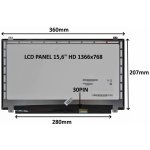 LCD PANEL 15,6" HD 1366x768 30PIN MATNÝ / ÚCHYTY NAHOŘE A DOLE – Sleviste.cz