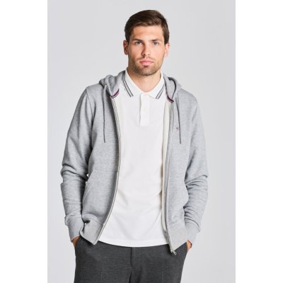 GANT THE ORIGINAL FULL ZIP HOODIE šedá