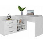 DobreSny Rohový psací stůl Dany bílý – Zboží Mobilmania