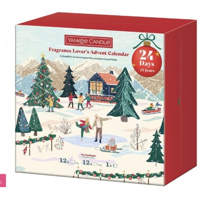 Yankee Candle Adventní kalendář Kniha červená – Zboží Dáma