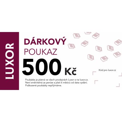 Dárková poukázka 500 Kč – Zboží Dáma