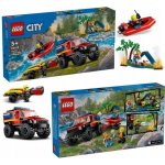 LEGO® City 60412 Hasičský vůz 4x4 a záchranný člun – Zboží Živě