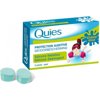 Quies Dětské silikonové špunty na plavání 3 páry – Hledejceny.cz