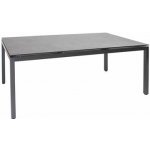 teek Hliníkový jídelní stůl Milano 220x100x75 cm, šedočerná (anthracite), HPL deska světlý beton (skyline) – Hledejceny.cz