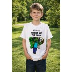 Fashion UK chlapecké tričko minecraft BEWARE OF THE DARK bílá – Sleviste.cz