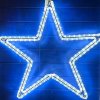 Vánoční osvětlení DecoLED LED světelný motiv hvězda, ledově bílá, pr. Montáž 70 cm na EFCON 8EFD13
