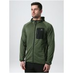 Loap pánský žíhaný svetr na zip Molt zelený – Zboží Dáma