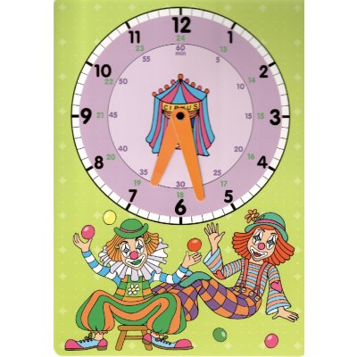 Školní papírové hodiny Akim – Klauni – Sleviste.cz