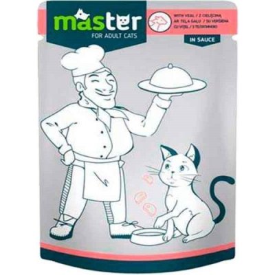 Master pro dospělé kočky s telecím masem 80 g