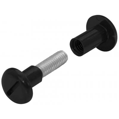 Walteco Spojovací šroub M6x26-36mm, černý, 4 ks , 60081 – Hledejceny.cz
