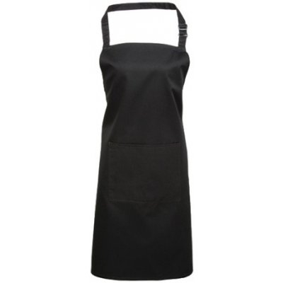 Premier Workwear Pracovní zástěra za krk s kapsou PR154 Black 72x86 cm