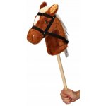 FAUNICA Kůň světle hnědý na tyči Hobby horse Scarlet – Sleviste.cz