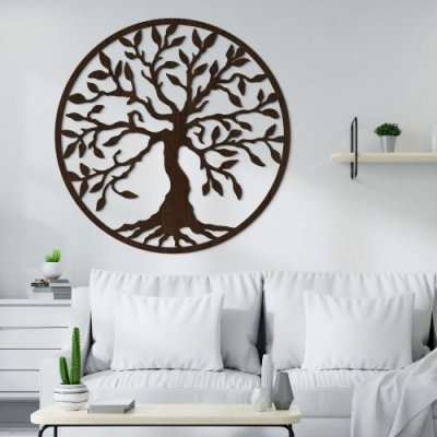 Dřevěný strom života na zeď - Yesod – Zboží Dáma