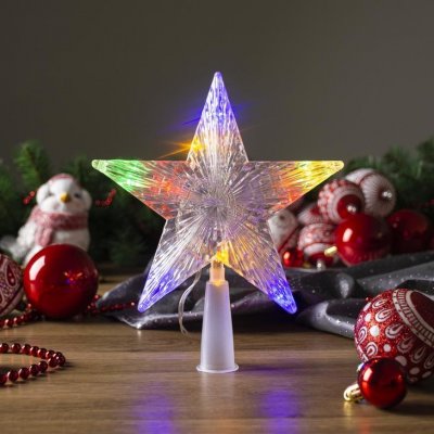 MagicHome Hvězda Vánoce 10 LED barevná 2xAA ST8091134 – Zboží Mobilmania